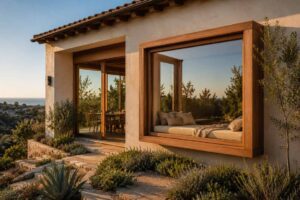Contemporary wood window design showcasing timeless appeal in Irvine, CA